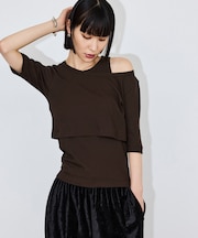 ボーダーレイヤードSET TEE