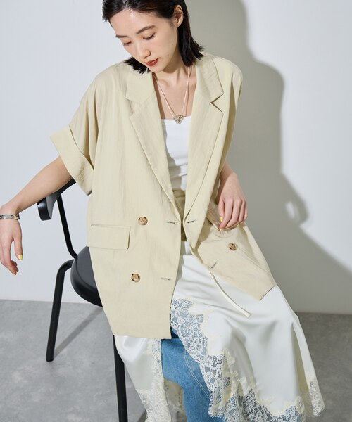 定番】ショートスリーブシャツジャケット｜アダムエロペの通販｜&mall