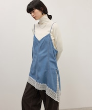 【WEB限定】レースコンビデニムキャミ