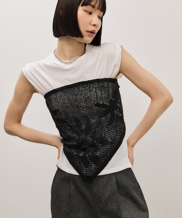 メッシュニットスカーフ