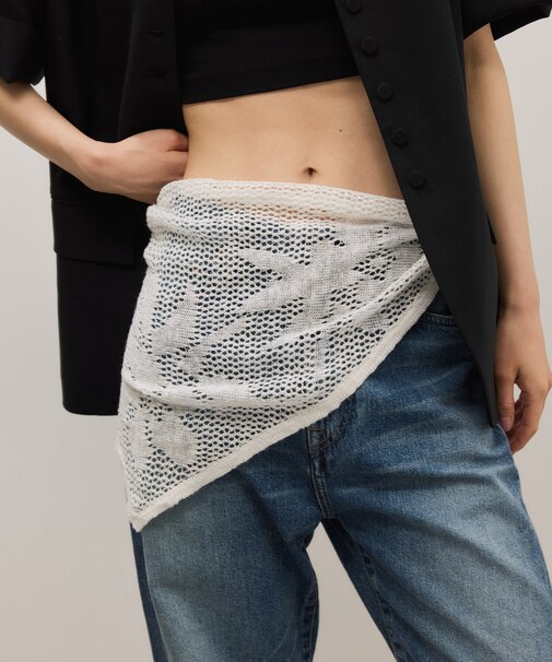 メッシュニットスカーフ