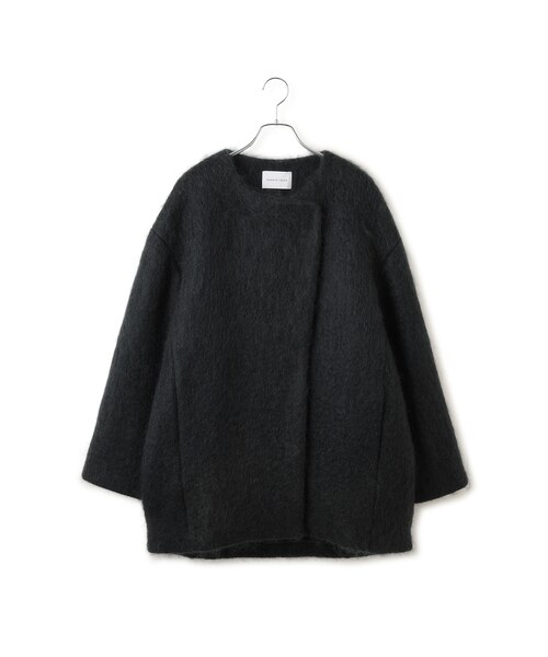 モヘアロングシャギーハーフコート｜アダムエロペの通販｜&mall