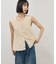 【WEB限定】・【サステナブル】ペプラムニットジレ