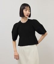 【WEB限定】パフスリーブニットプルオーバー