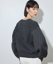 【サステナブル】バックロゴスウェットニット