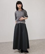 【WEB限定】ニットドッキングフレアワンピース