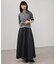 【WEB限定】ニットドッキングフレアワンピース
