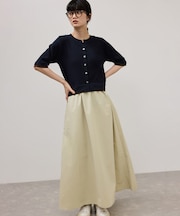 【WEB限定】ニットドッキングフレアワンピース