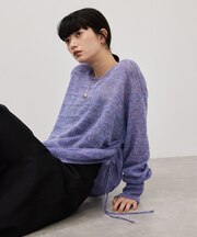 【WEB限定】2wayモヘアMIXギャザーニット