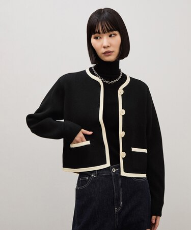 【WEB限定】コンパクトニットジャケット
