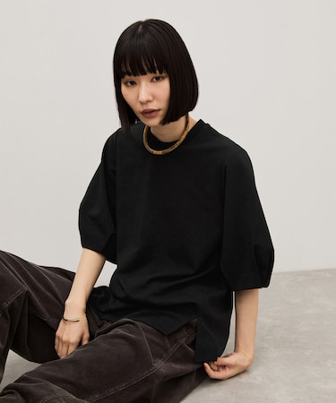 【WEB限定】スリットヘムダンボールプルオーバー