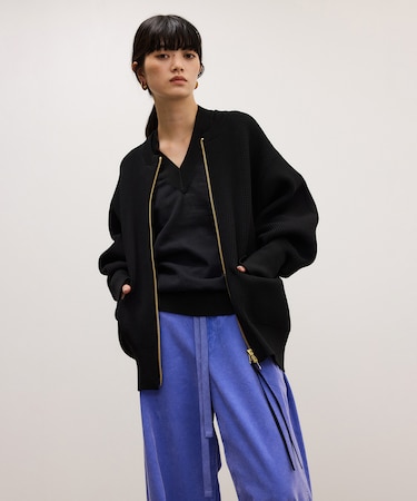 【WEB限定】・【定番】ジップニットカーディガン