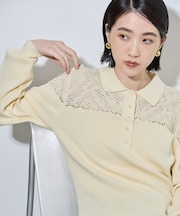 クロシェTOPニットプルオーバー