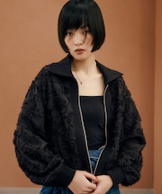 【WEB限定】ラインアートエンブロイダリーブルゾン