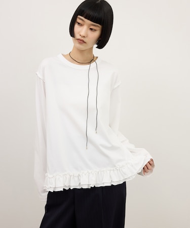 【WEB限定】コットンフリルロンT