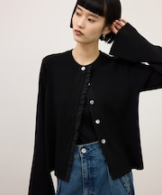 【WEB限定】・【サステナブル】コンパクトフリルカーディガン