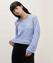 【WEB限定】モヘヤジップカーディガン