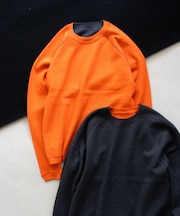 《リバーシブル》カシミヤブレンド クルーネックニット