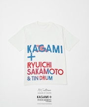 【KAGAMI+ Ryuichi Sakamoto × 10Culture / ADAM ET ROPE'】KAGAMI+ RED BLUE TEE
