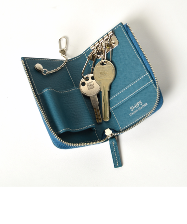 SHIPS:【SAFFIANO LEATHER】 イタリアンレザー キーケース
