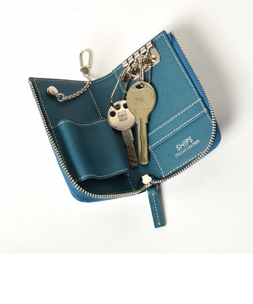 SHIPS:【SAFFIANO LEATHER】 イタリアンレザー キーケース