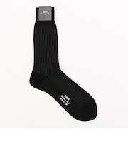 SHIPS: ストライプ（5mm) コットン ドレス ソックス