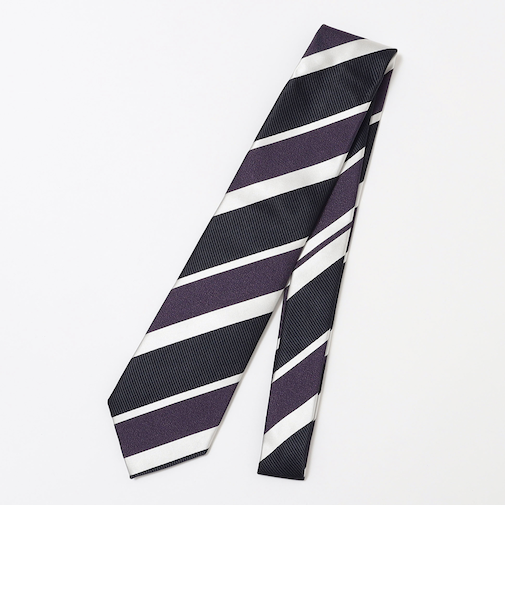 SHIPS: スナゴ/レップ ワイド ストライプ ネクタイ