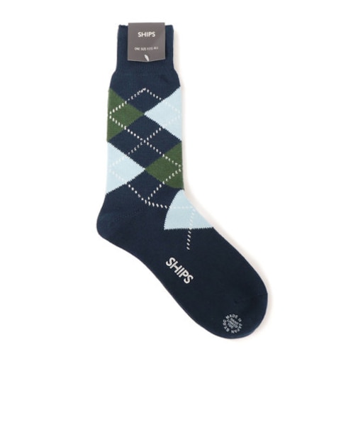 SC: SHIPS(シップス) アーガイル クルーソックス(靴下)