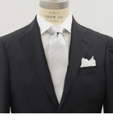 SHIPS: シルバー フォーマル ネクタイ