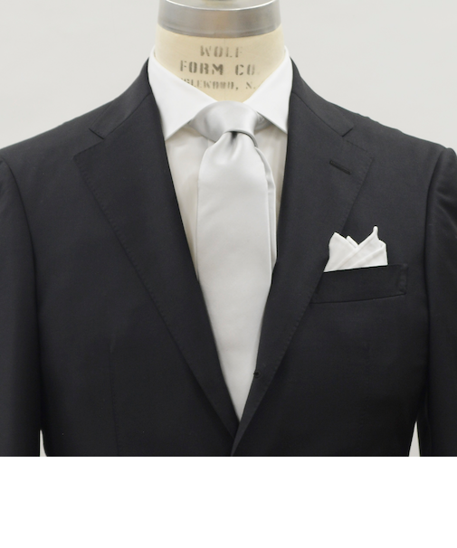 SHIPS: シルバー フォーマル ネクタイ