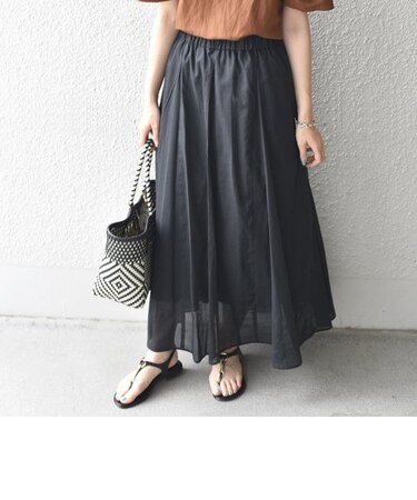 〈手洗い可能〉フレアマキシスカート◇