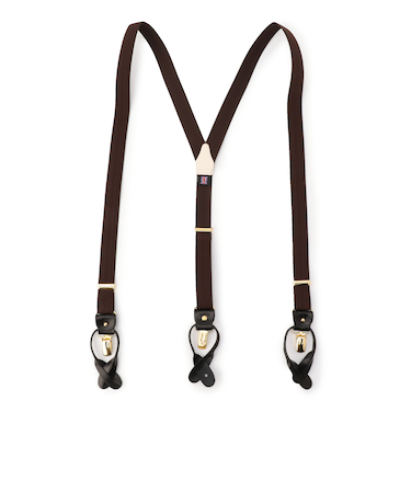 ALBERT THURSTON: 2.5cm ヘリンボーン サスペンダー