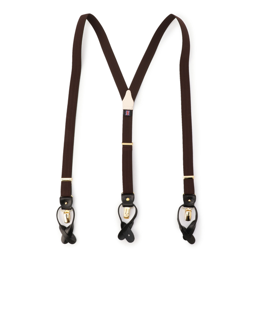 ALBERT THURSTON: 2.5cm ヘリンボーン サスペンダー