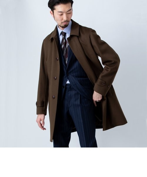 極美品✨ Loro Piana STORM SYSTEM 防水 ベルテッドコート SD: Loro Piana 【STORM SYSTEM】 ドスキン ソリッドコート