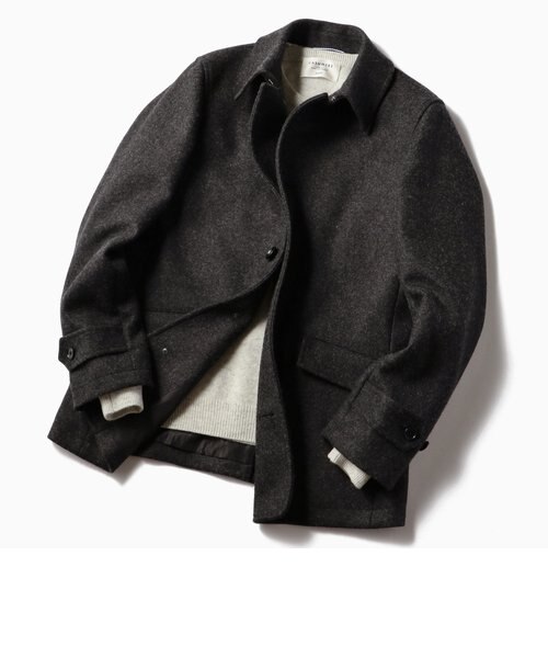 SHIPS HAMILTON LAMBSWOOL メルトン シングルピーコート SC: HAMILTON LAMBSWOOL メルトン シングル Pコート｜シップスの通販