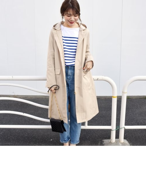 コットンフードライナーコート◇