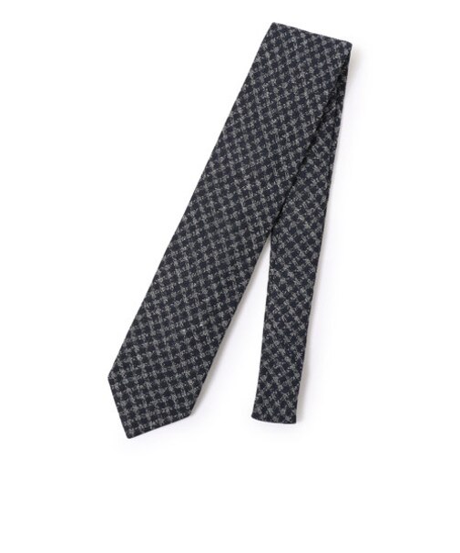 BREUER:シルク リネン ハウンドトゥース ネクタイ