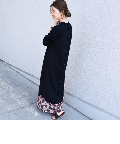 ジャージーテレコスナップ2WAYワンピース◇