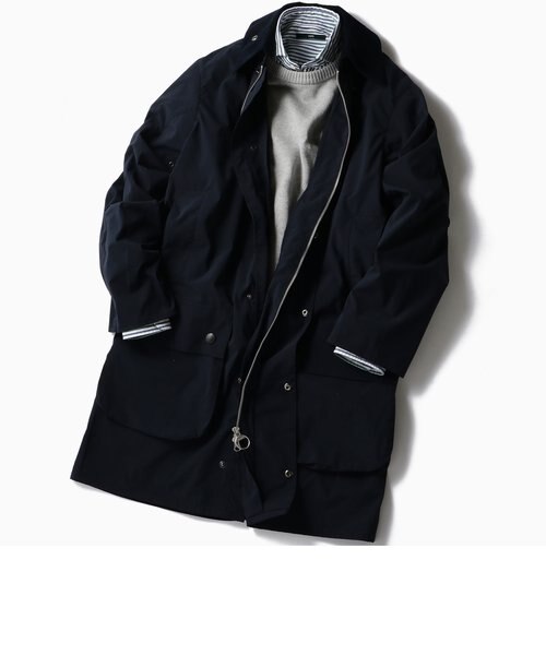 BARBOUR: 別注 ボーダー パッカブル ナイロンコート｜シップスの通販