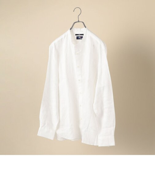 SC: SAFILIN リネン バンドカラー シャツ