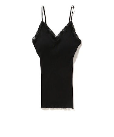 コットンシルクレースキャミソール