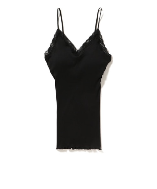 コットンシルクレースキャミソール