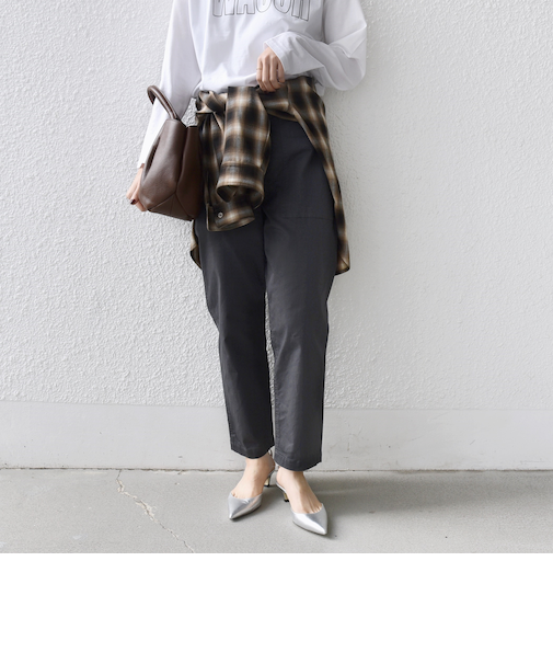 【WEB限定】ストレッチ ベーシック ベイカー パンツ