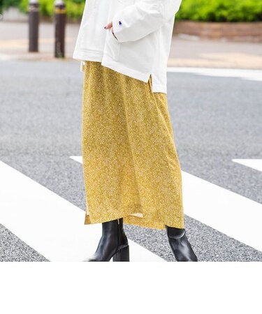 SHIPS any: SPRINTEX プチフラワープリント ストレートスカート