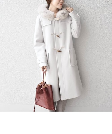 ファーダッフルコート◇