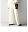 センタープレスセミフレアパンツ