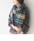【SHIPS別注】JOHNSTONS:カシミヤチェックストール