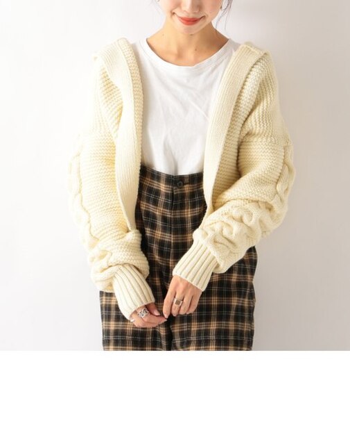 KERRY WOOLLEN MILLS: フードカーディガン