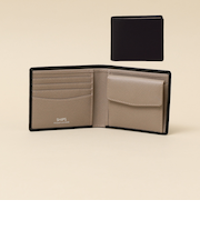 【WEB限定】SHIPS:【SAFFIANO LEATHER】2トーン 2つ折 ウォレット（財布）
