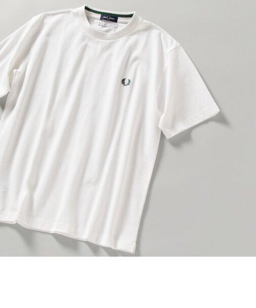 【WEB限定/SHIPS別注】FRED PERRY: SOLOTEX（R) 鹿の子 ワンポイント ロゴ Tシャツ